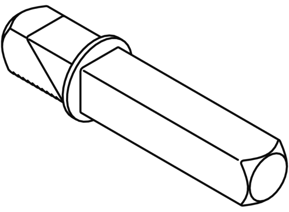 Artikelbild 1 des Artikels HEWI Spezial-Wechselstift 72.7B, VK 8, L=108 HEWI Spezial-Wechselstift 72.7B, VK 8, L=108