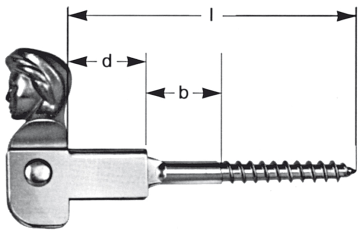 Ladenhalter Typ 22/9 a, 100 mm