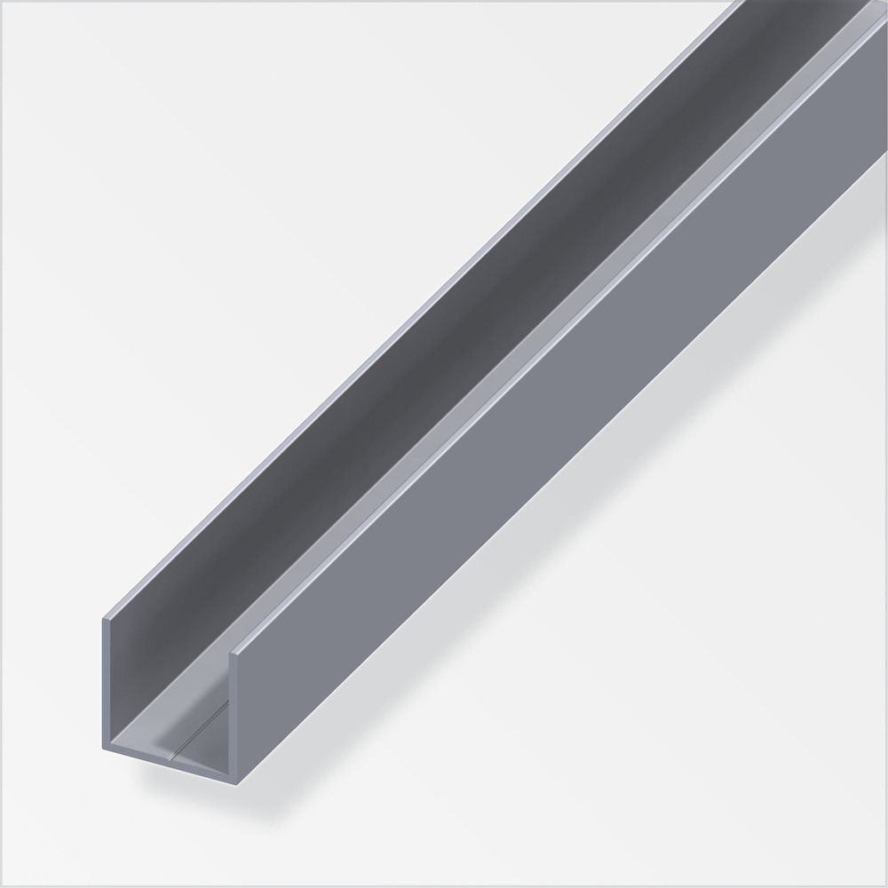 Artikelbild 3 des Artikels alfer Alu U-Profil 11,5 x 11,5 x 1,5mm, Lg. 1000mm