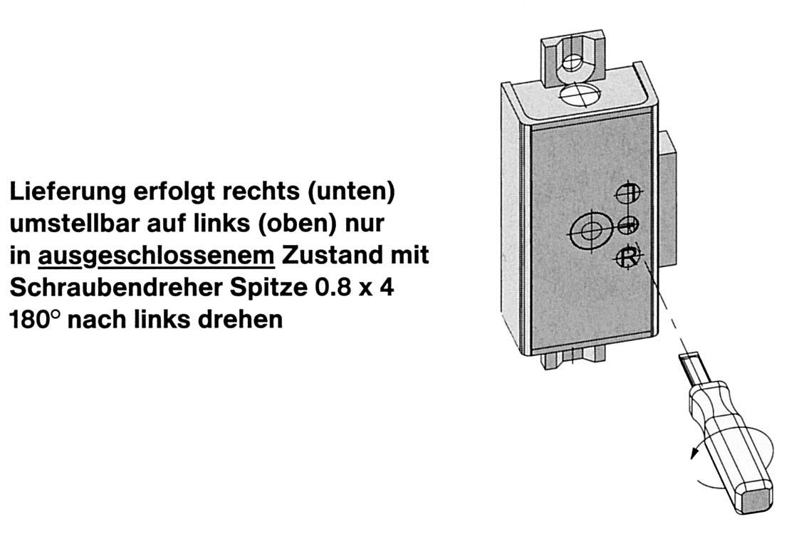 Artikelbild 4 des Artikels JuNie Drehstangenschloß SYSTEM FURORE 8503