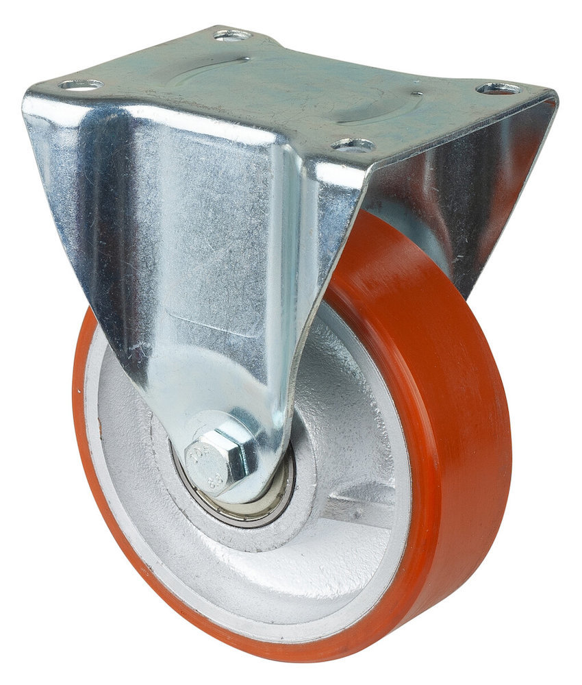 Artikelbild 4 des Artikels Schwerlast-Bockrolle Ø150mm Polyurethan rot