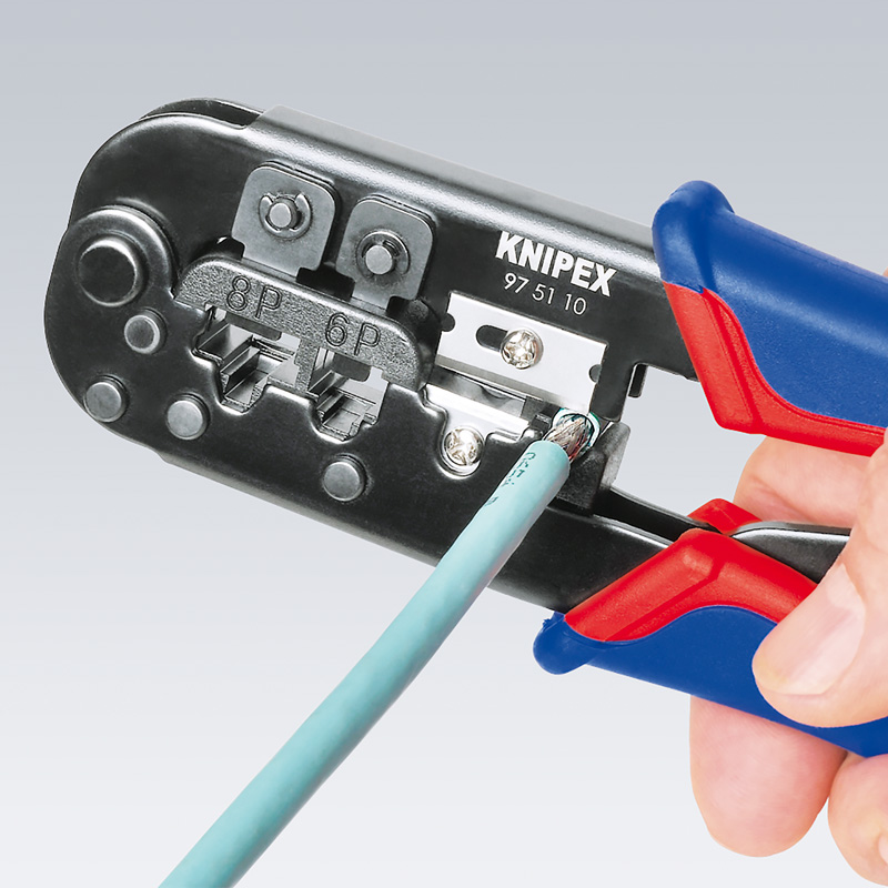 Artikelbild 3 des Artikels KNIPEX Crimpzange für Westernstecker  975110