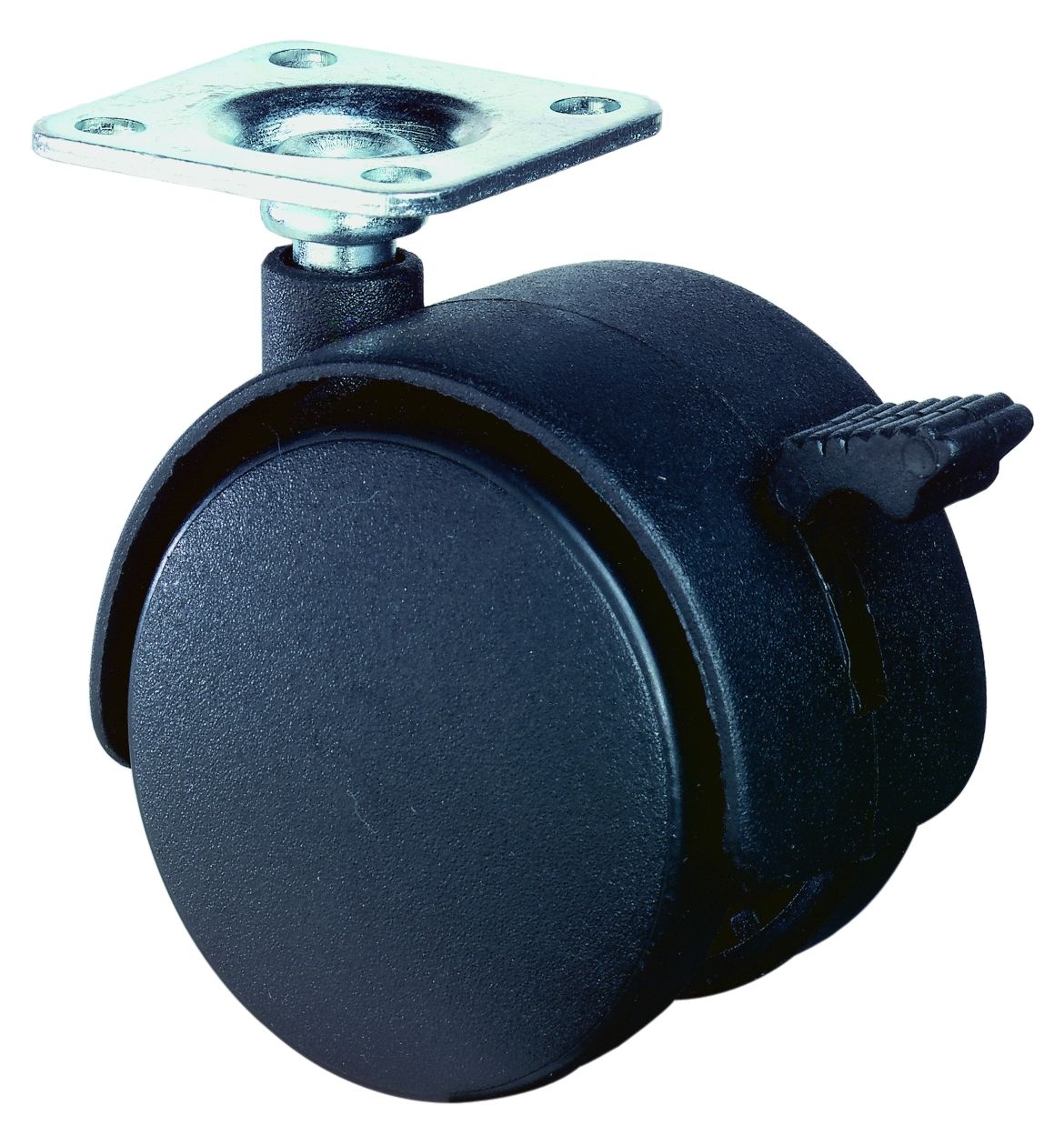 Artikelbild 1 des Artikels Doppelrolle mit Feststeller Ø40mm Kunststoff Doppelrolle mit Feststeller Ø40mm Kunststoff