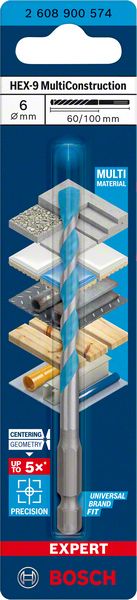 Artikelbild 3 des Artikels Bosch Expert HEX-9 Multiconstruction Bohrer 6,0x60