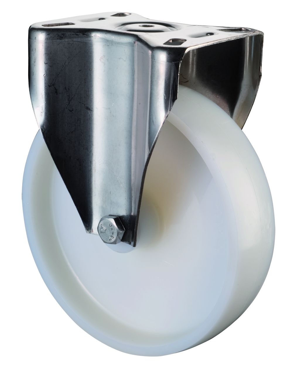 Artikelbild 1 des Artikels Bockrolle Ø100mm Kunststoff weiß Bauhöhe 127mm Bockrolle Ø100mm Kunststoff weiß Bauhöhe 127mm