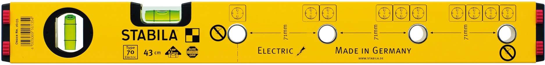 Artikelbild 1 des Artikels Stabila Wasserwaage ELECTRIC 43cm Stabila Wasserwaage ELECTRIC 43cm