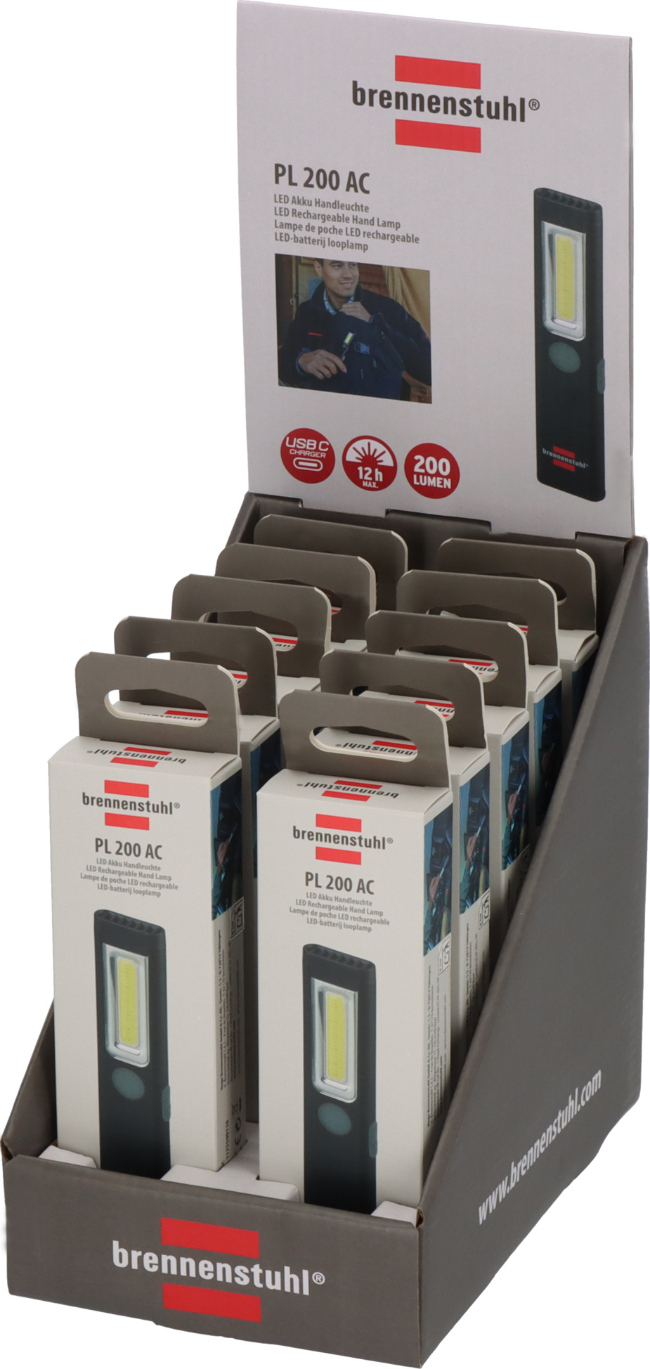 Brennenstuhl LED Akku Handleuchte PL 200 AC