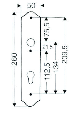 Scheitter ZT Schutz-Langschild innen Si-231 H