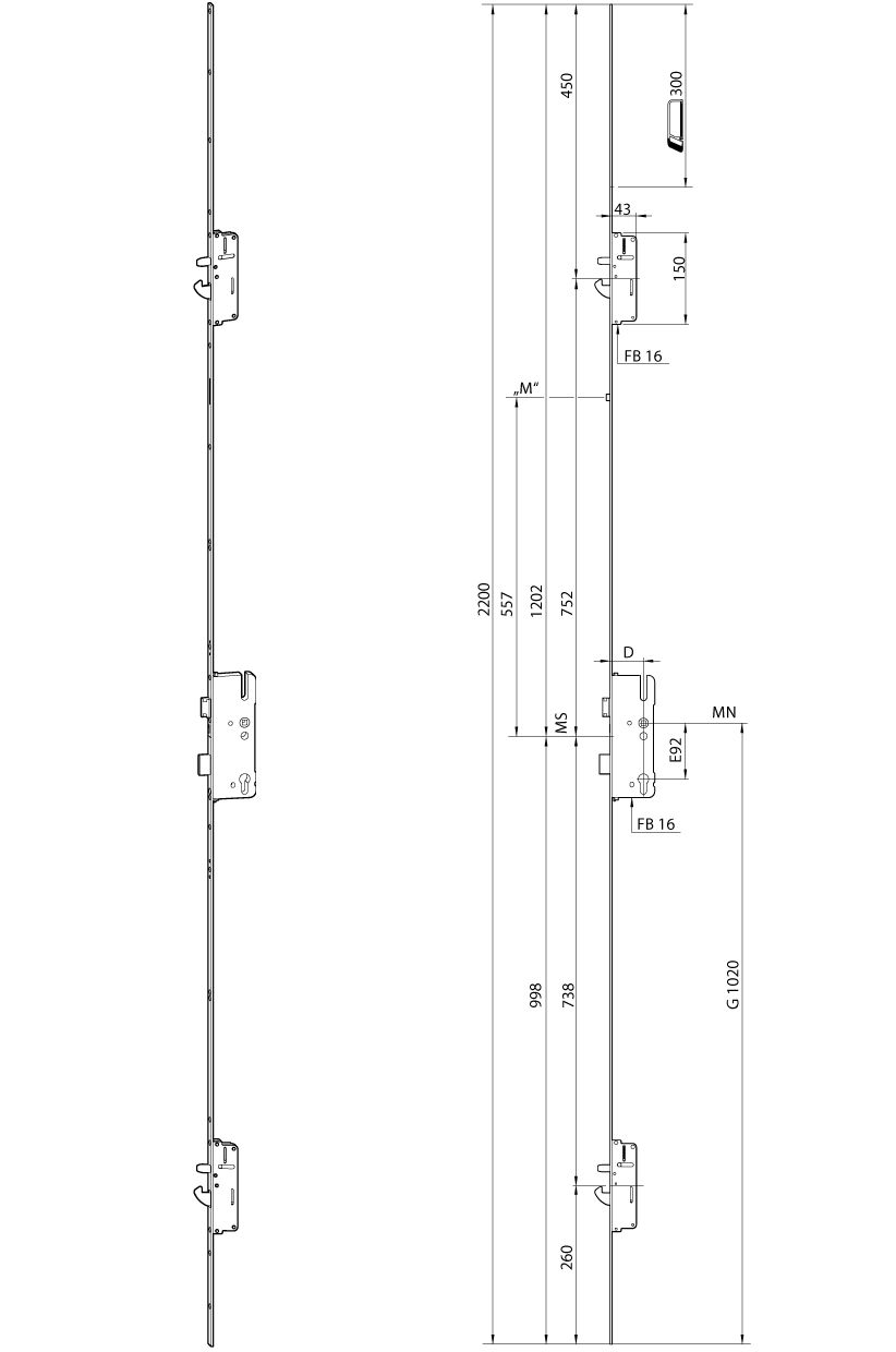 Artikelbild 1 des Artikels 632379 Roto Türverschluss Kombi 2C 80/92/20/10 632379 Roto Türverschluss Kombi 2C 80/92/20/10