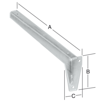 L-Profil-Konsole 100x280 mm verzinkt