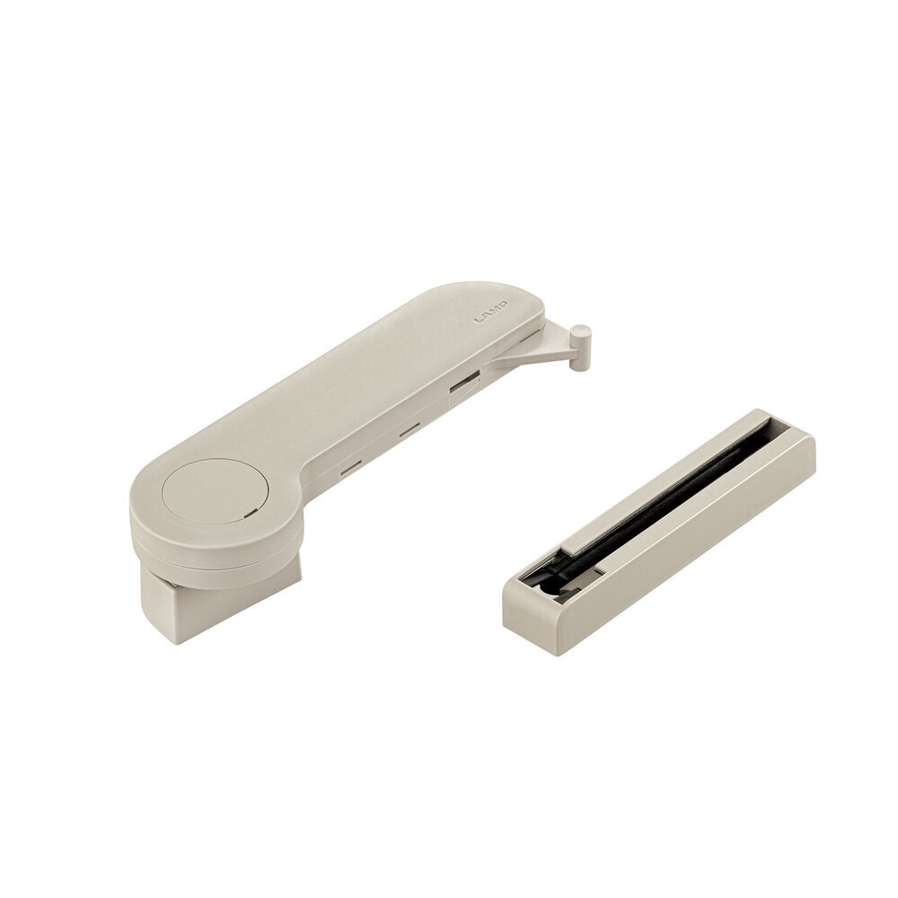 Türdämpfer grau, mit Zuhaltung, Türgew. 15-40 kg