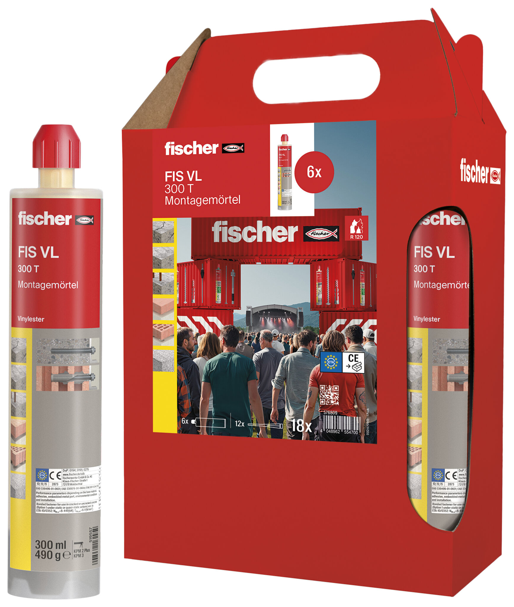 Fischer Montagemörtel FIS VL 300 T ( 6 Pack )