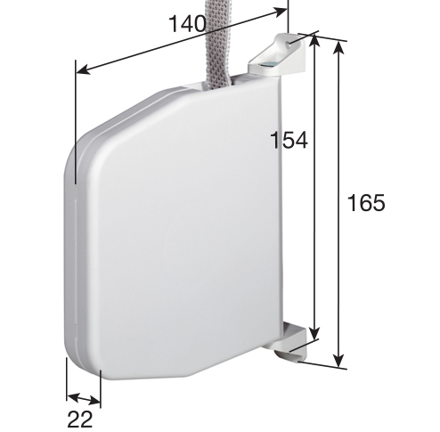 Mini Schwenkwickler aufklappbar mit 5m Gurt
