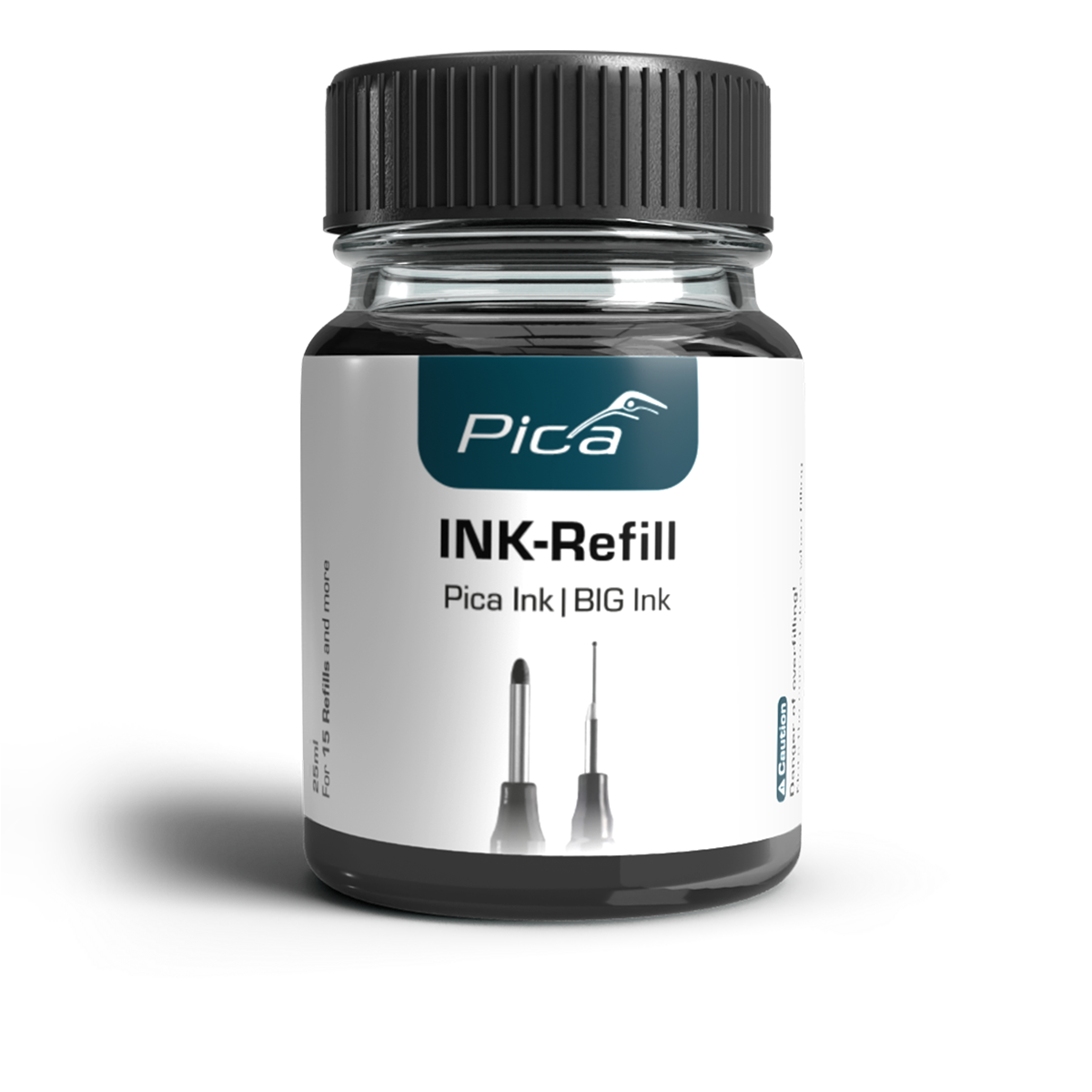 Pica Ink Refill Nachfülltinte Schwarz, 25 ml