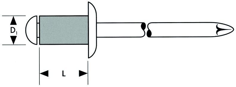 Artikelbild 1 des Artikels Gesipa Blindniet Alu Standard 3x14 mm flachrdk. Gesipa Blindniet Alu Standard 3x14 mm flachrdk.