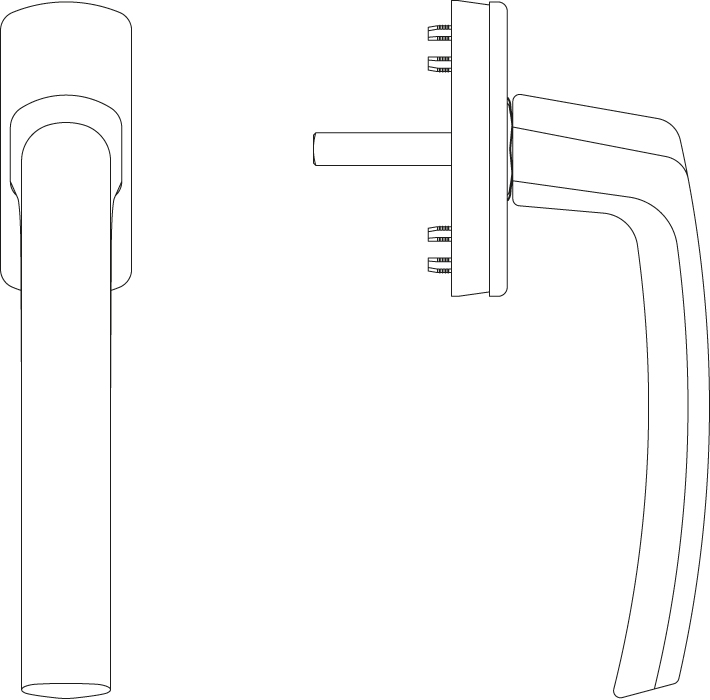 53712  Fenstergriff Harmony weiß