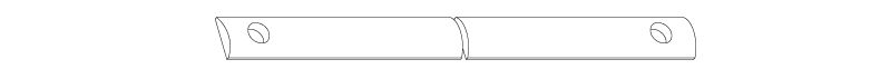 Artikelbild 2 des Artikels Halbrundstange 14x4,5 mm 1000mm hellvz.. 5100/3