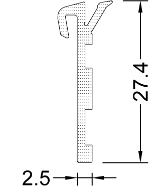Artikelbild 1 des Artikels Fensterbankdichtung UD 40 - 25 schwarz* Fensterbankdichtung UD 40 - 25 schwarz*