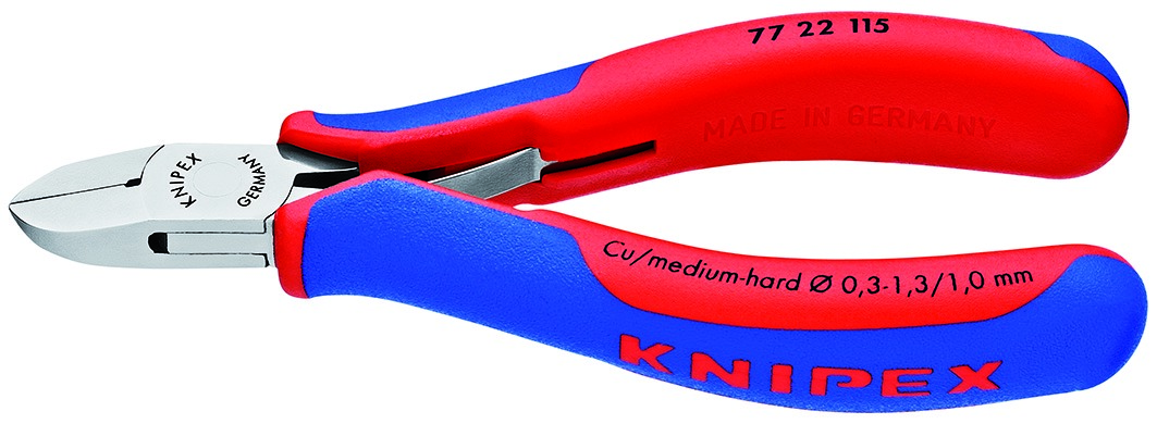 KNIPEX Elektronik-Seitenschneider 7722 115mm