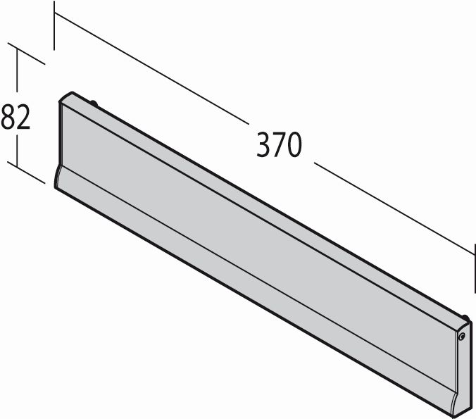 Artikelbild 2 des Artikels Renz Einwurfklappe Alu 370x82mm 17-0-17812