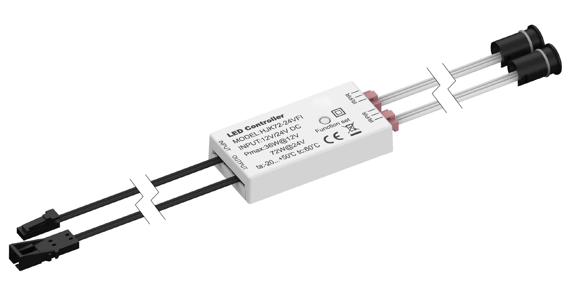 LED-Mini Infrarot-Sensorschalter 2er Set 12V,