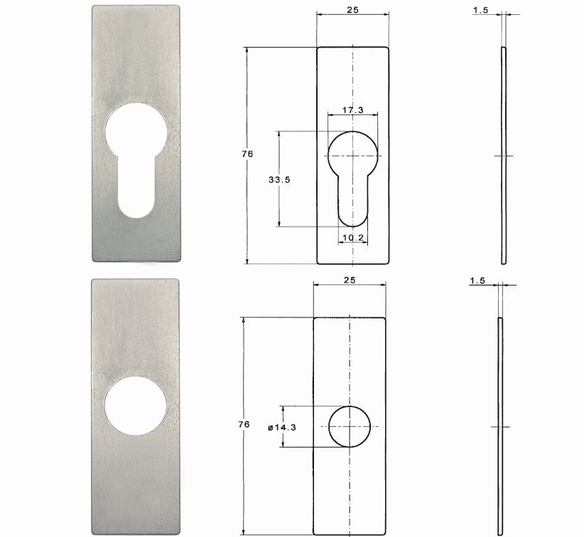 Artikelbild 1 des Artikels JuNie Schlüsselschild Rundloch 7427 vergoldet JuNie Schlüsselschild Rundloch 7427 vergoldet