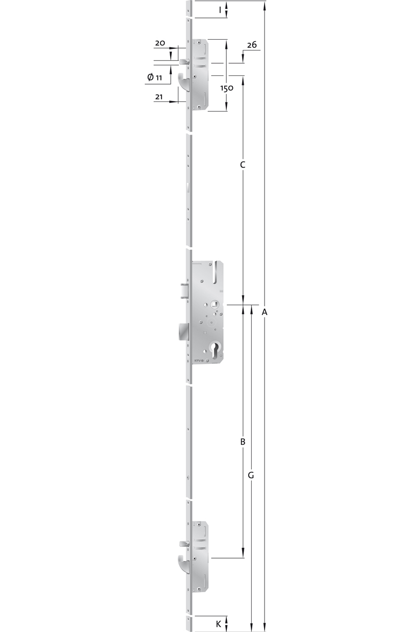 KFV Türverschluss AS 3600 SLTATOX 65/92/20/10 B001