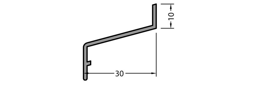 Artikelbild 1 des Artikels Blendrahmen-Abdeckung Z 30/10 - EV 1 silber elox.* Blendrahmen-Abdeckung Z 30/10 - EV 1 silber elox.*