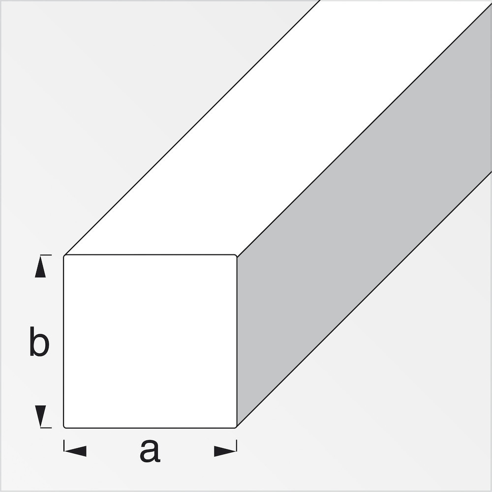Artikelbild 2 des Artikels alfer Alu Vierkantstange 12 x 12mm, Lg. 1000mm
