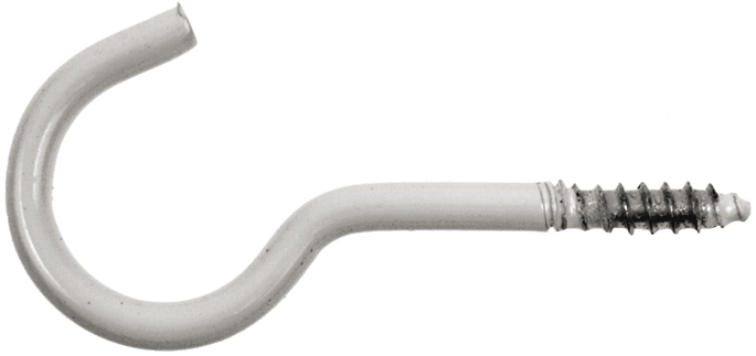 Artikelbild 1 des Artikels Wäscheleinenhaken 4,8x65mm weiß beschichtet Wäscheleinenhaken 4,8x65mm weiß beschichtet