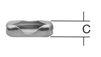 Klemmverschluss für Kugelketten