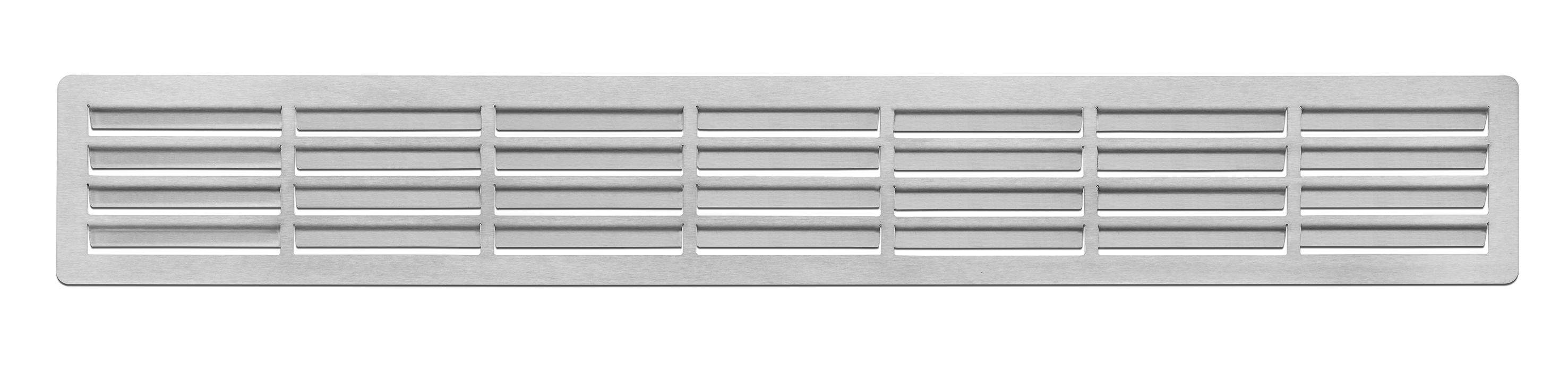 Kühlschranklüftung Edelstahl, 550 x 80 mm