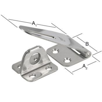Sicherheits-Überfalle 80 x 37 Edelstahl