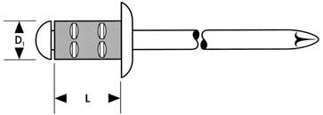 Artikelbild 1 des Artikels Gesipa Blindniete STD. PG 3,2x8 Alu/Stahl 6700012 Gesipa Blindniete STD. PG 3,2x8 Alu/Stahl 6700012
