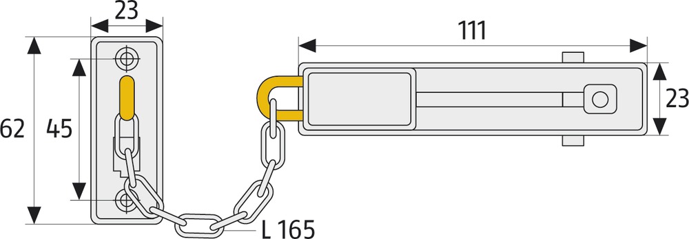 Artikelbild 2 des Artikels Abus Türkette SK 66 B SB braun