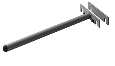 Regalbodenträgerset L320mm, Stahl grau beschichtet