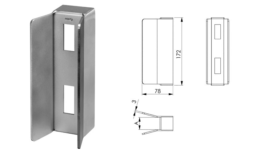 Artikelbild 1 des Artikels AMF Schiebetor-Schließkasten blank 147S-40 AMF Schiebetor-Schließkasten blank 147S-40