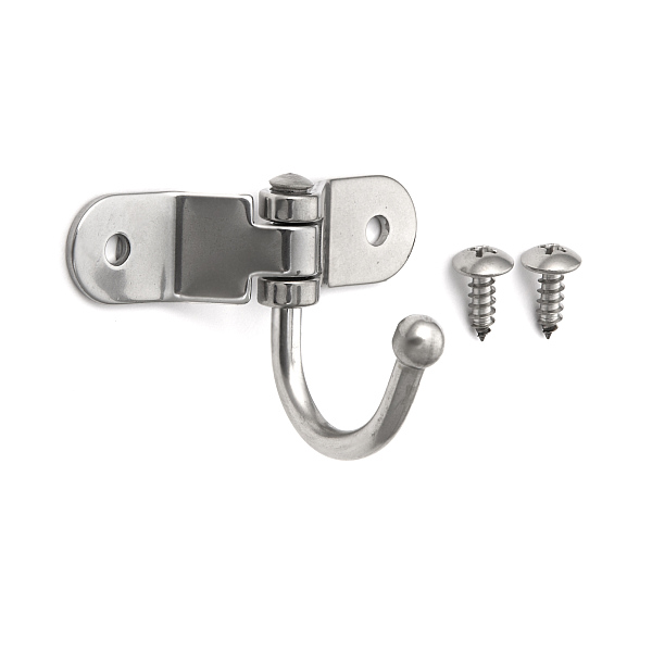 Schmetterlings-Haken Edelstahl, Tiefe 42mm,