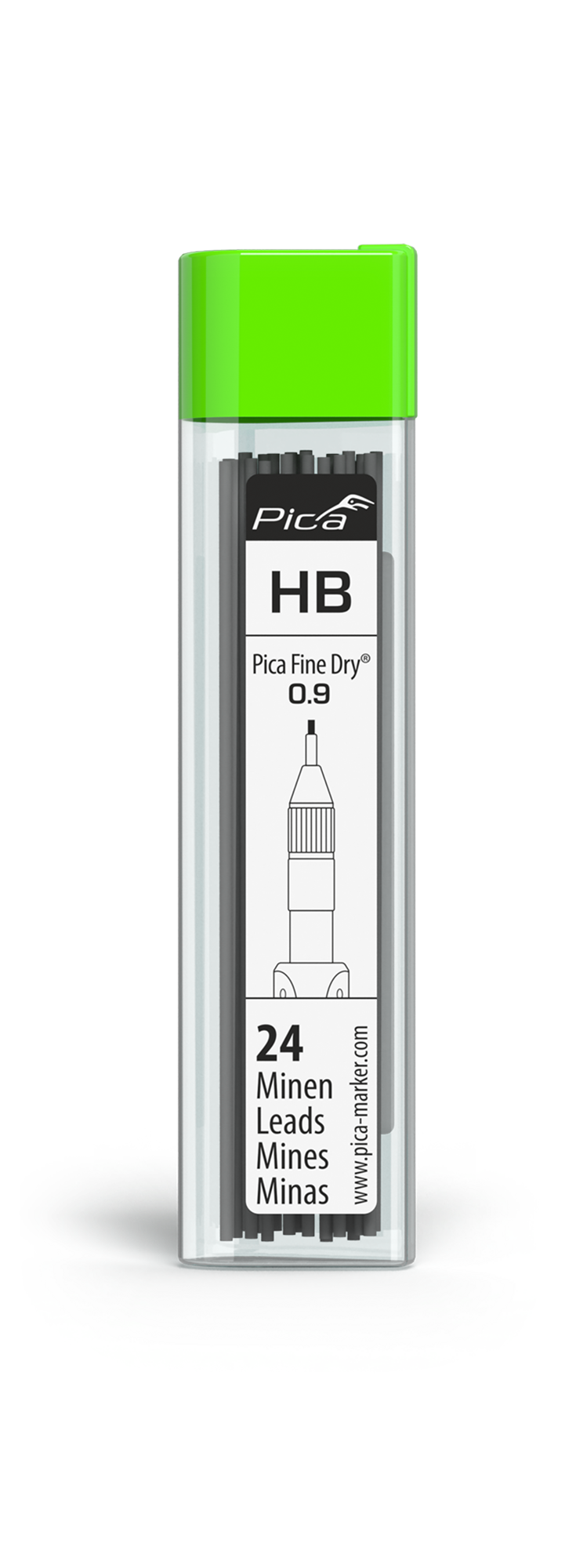 Pica Fine-Dry Minen-Set HB, 24 Stück
