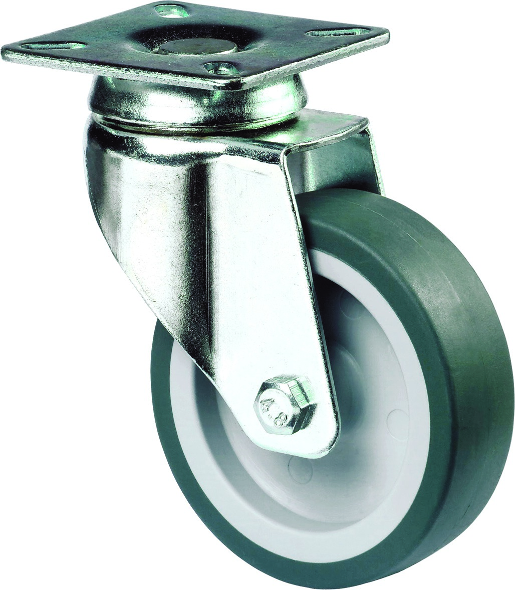 Artikelbild 4 des Artikels Apparate-Lenkrolle Ø100mm Gummi grau Bauhöhe 137mm