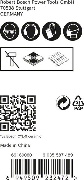 Artikelbild 2 des Artikels Bosch Expert HEX-9 Hartkeramikbohrer-Set 3teilig