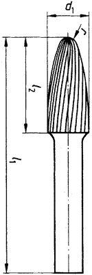Artikelbild 2 des Artikels Pferd Frässtift HSS Geschossform K 0618